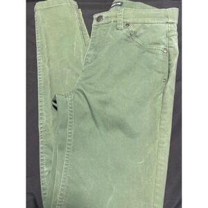Toad&Co Sequoia Olive Green Pants Women Sz 2 Slim Skinny Stretch Outdoor Eco EUC